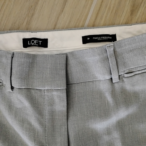 Loft Blue Tweed Pants - Picture 2 of 3
